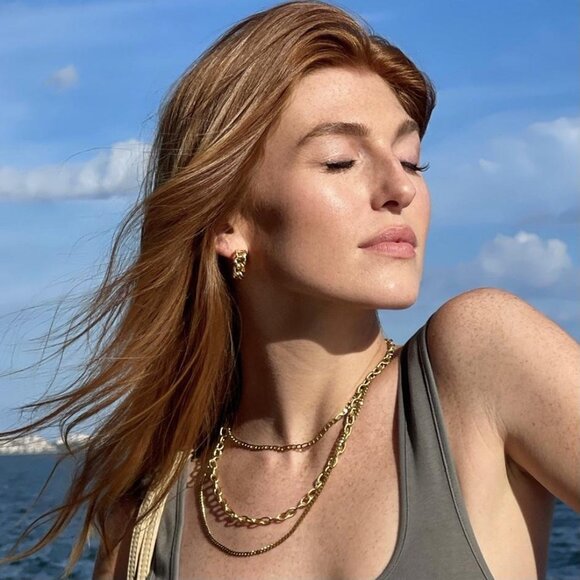 Ellie Vail -  Sierra Double Chain Necklace - NWT - Picture 3 of 3